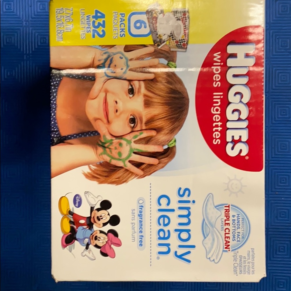 Huggies Baby Wipes 432 counts Fragrance Free